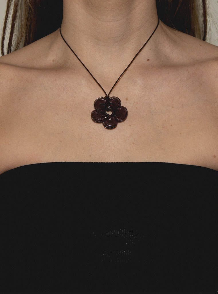 Posie Flower Necklace | Purple